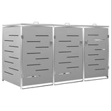 Vidaxl Container Storage Triple 207x77.5x112.5 cm rustfritt stål