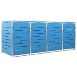 Vidaxl Container Storage Four -Double 276.5x77.5x112.5 cm rostfritt stål