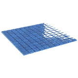 Vidaxl Mosaic Tiles 11 St 30x30 cm Bleu en verre