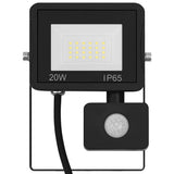 Vidaxl spotlight met sensor led 20 w warmwit