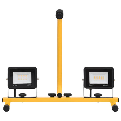 Vidaxl Spotlight avec poignée LED 2x20 W blanc froid