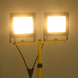 Vidaxl spotlight met statief led 2x100 w warmwit