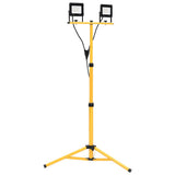Vidaxl spotlight met statief led 2x30 w koudwit