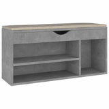 Banc de chaussures Vidaxl avec coussin 104x30x49 cm