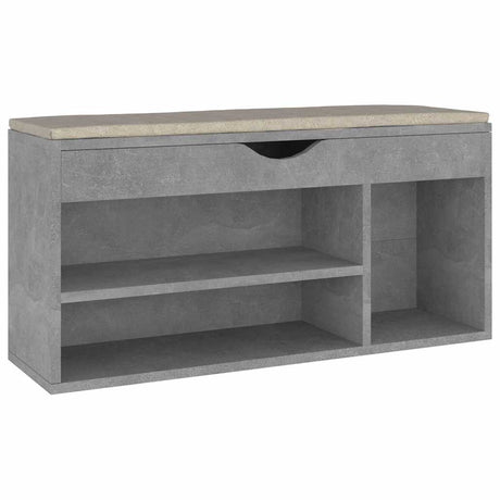 Banc de chaussures Vidaxl avec coussin 104x30x49 cm