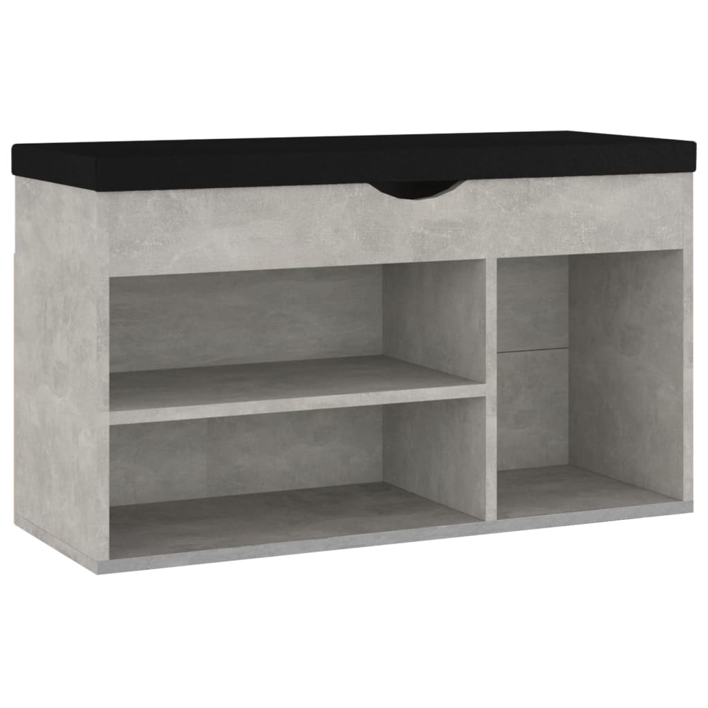 Banco de zapatos Vidaxl con cojín 80x30x47 cm Precio de concreto de madera procesada