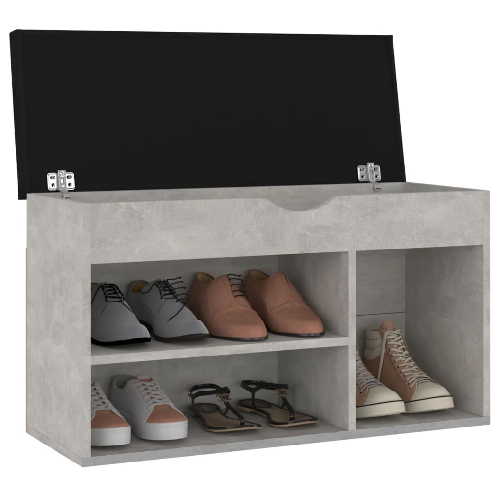 Vidaxl Schuhbank mit Kissen 80x30x47 cm verarbeiteter Holzbetonpreis