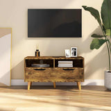 Vidaxl tv-meubel 90x40x48,5 cm bewerkt hout gerookt eikenkleurig