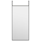 Vidaxl Door Mirror 30x60 cm de vidrio y negro de aluminio