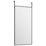 Vidaxl Door Mirror 30x60 cm de vidrio y negro de aluminio