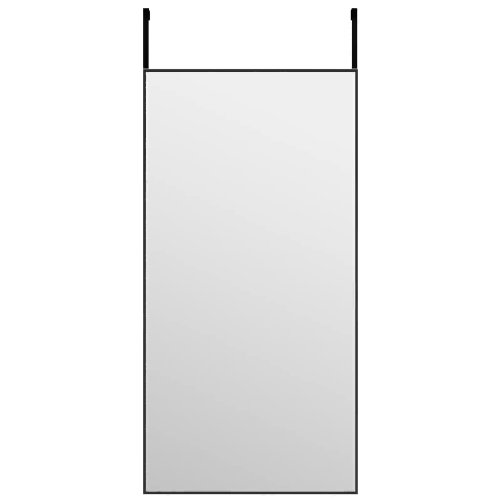 Vidaxl Door Mirror 40x80 cm glas og aluminium sort