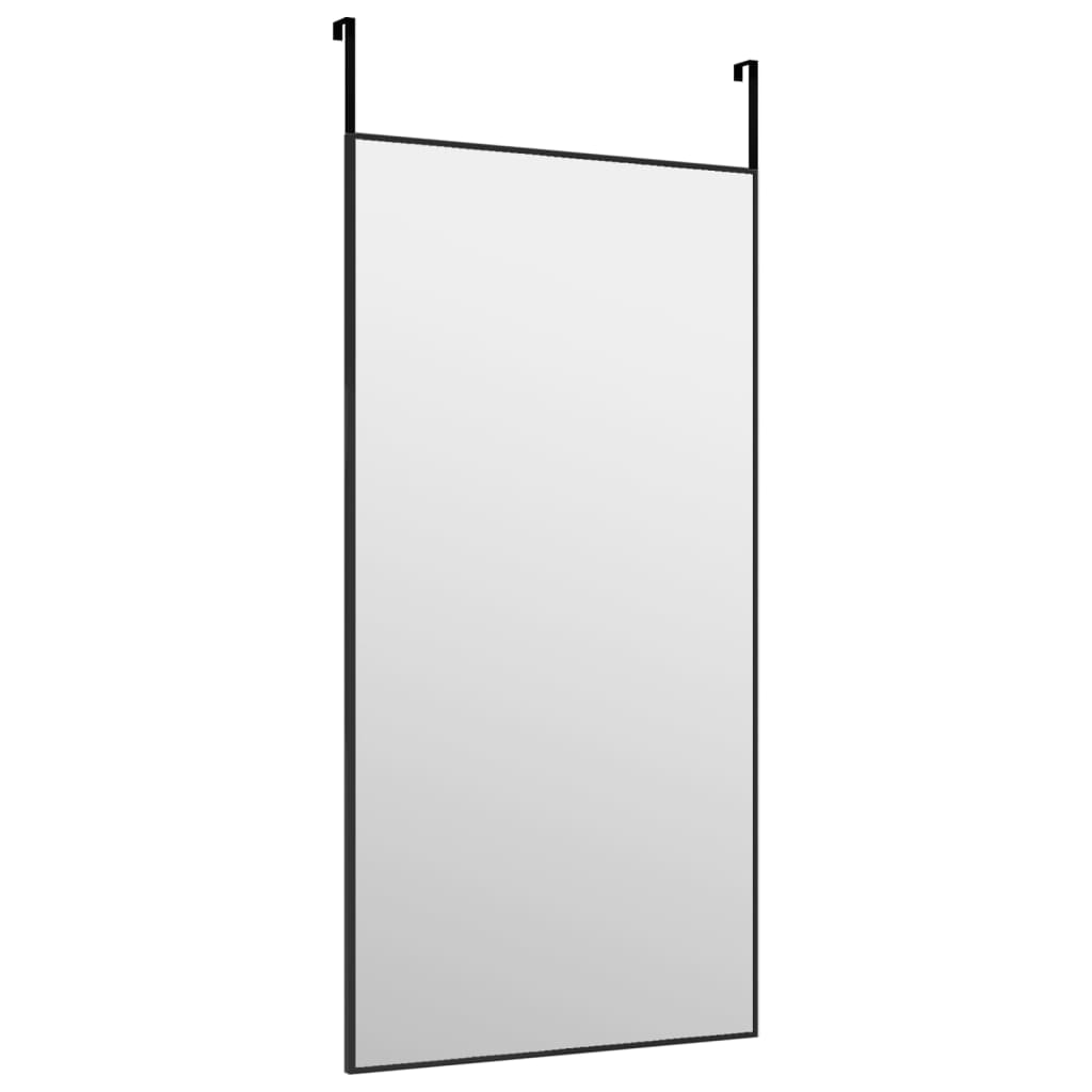 Vidaxl Door Mirror 40x80 cm glas og aluminium sort