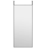 Vidaxl Door Mirror 40x100 cm de vidrio y negro de aluminio