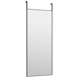 Vidaxl Door Mirror 40x100 cm de vidrio y negro de aluminio