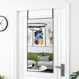 Miroir de porte vidaxl 50x100 cm de verre et d'aluminium noir