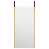 Vidaxl Door Mirror 30x60 cm de vidrio y dorado de aluminio coloreado