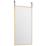 Miroir de porte vidaxl 30x60 cm en verre et en aluminium or de couleur