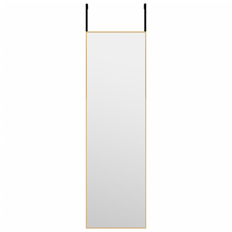Vidaxl porte Spiegel 30x100 cm en verre et en aluminium or de couleur