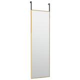 Vidaxl porte Spiegel 30x100 cm en verre et en aluminium or de couleur