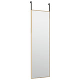 Vidaxl Door Spiegel 30x100 cm di vetro e oro in alluminio