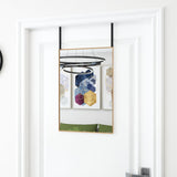Miroir de porte vidaxl 40x60 cm en verre et en aluminium or de couleur