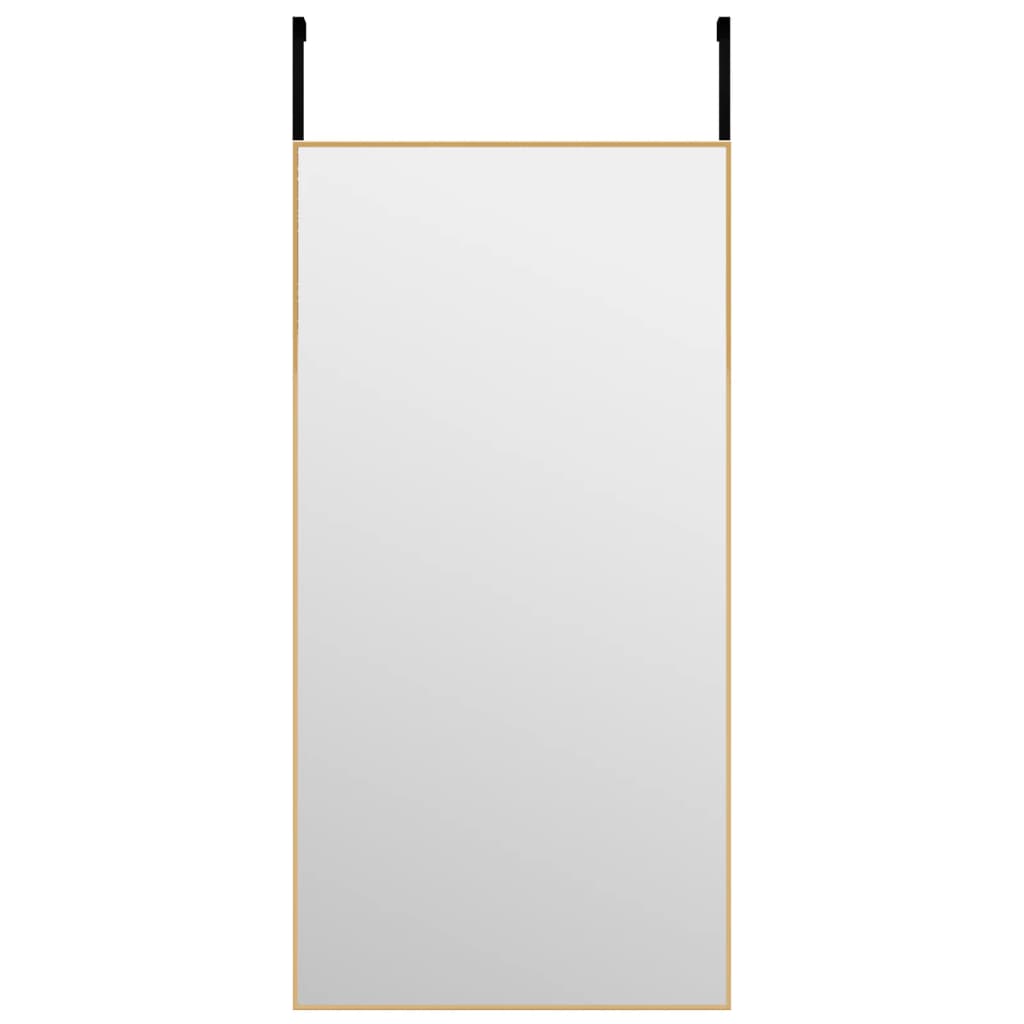 Vidaxl Door Mirror 40x80 cm glas og aluminiumsguldfarvet