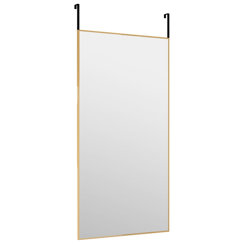 Vidaxl Door Mirror 40x80 cm glas og aluminiumsguldfarvet