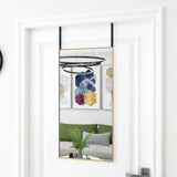 Vidaxl Door Mirror 40x80 cm glas og aluminiumsguldfarvet