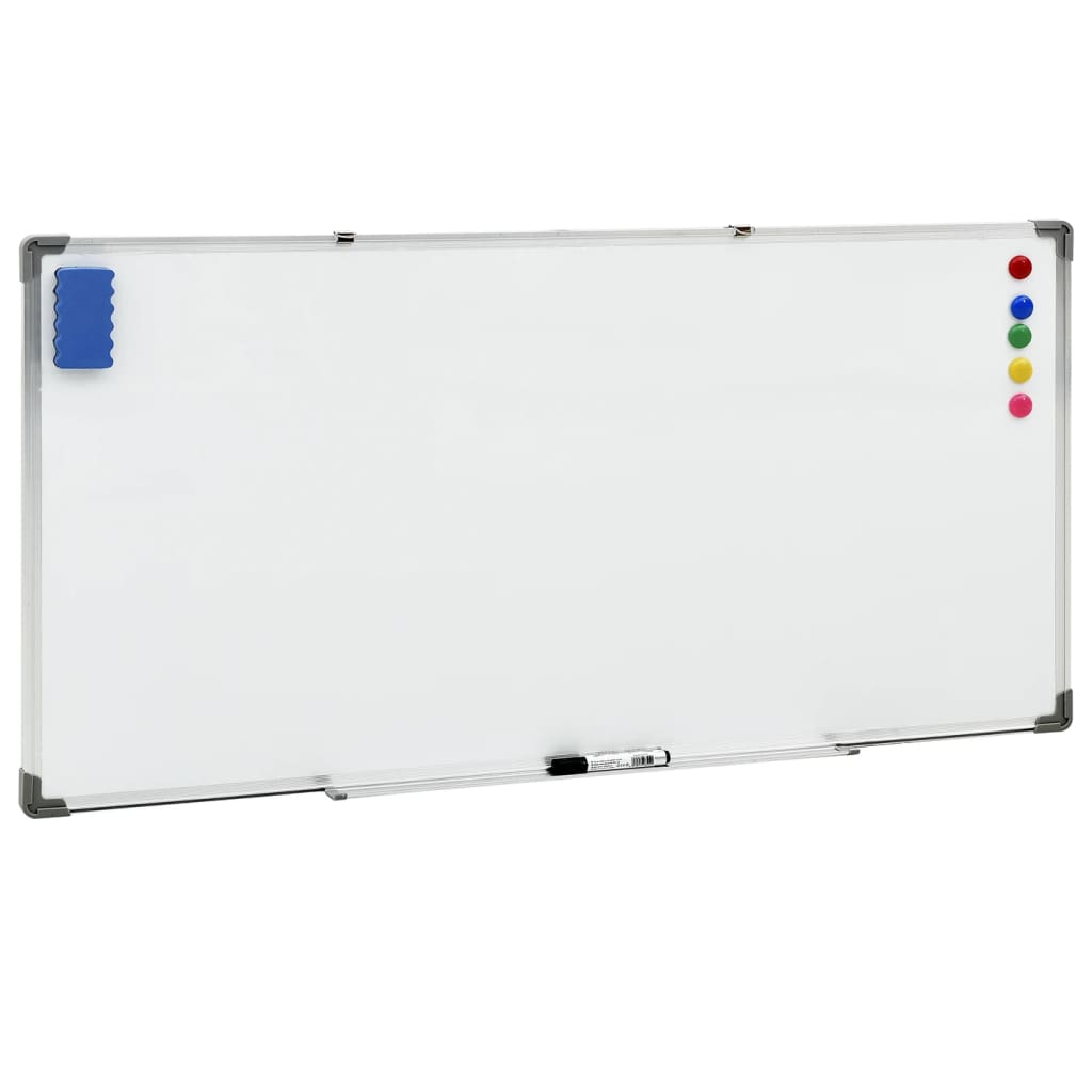 Vidaxl whiteboard Magnetic 110x60 cm stål hvid