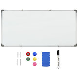 Vidaxl whiteboard Magnetic 110x60 cm stål hvid