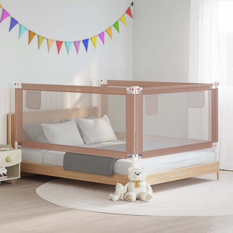 Tableau de lit Vidaxl Toddler 190x25 cm tissu taupe