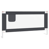 Tableau de lit Vidaxl Toddler 180x25 cm tissu gris foncé