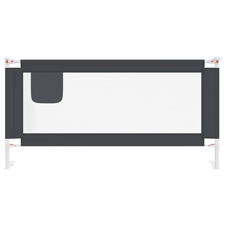 Tableau de lit Vidaxl Toddler 180x25 cm tissu gris foncé