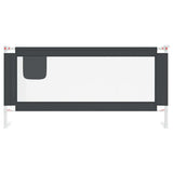 Vidaxl Bedhek Toddler 190x25 cm Tissu gris foncé