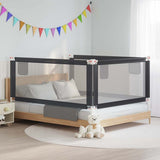 Vidaxl Bedhek Toddler 190x25 cm Tissu gris foncé