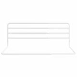 Vidaxl Bedhek Bank-bain (76-137) x55 cm de fer blanc