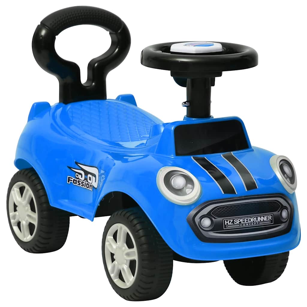 Vidaxxl voiture de marche bleu