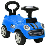 Vidaxxl voiture de marche bleu