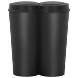 La poubelle vidaxl peut doubler 50 l noir