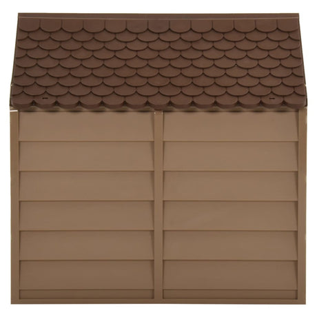 Vidaxl dog loft 71x71.5x68 cm pp marron