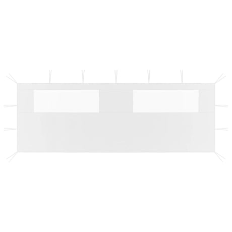 Mur de praine vidaxl avec windamen 6x2 m blanc