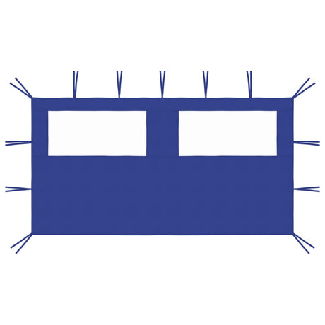 Vidaxl Mur de pragnement avec enrouleur 4x2 m bleu