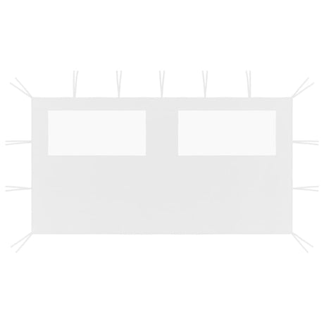 Vidaxl Mur de pragnement avec enrouleur 4x2 m blanc