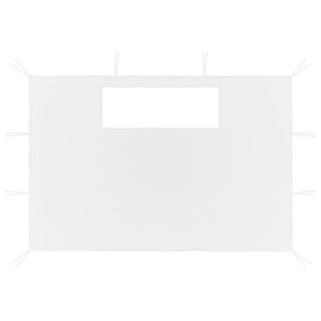 Vidaxl prain latérale des murs avec windamen 2 st blanc