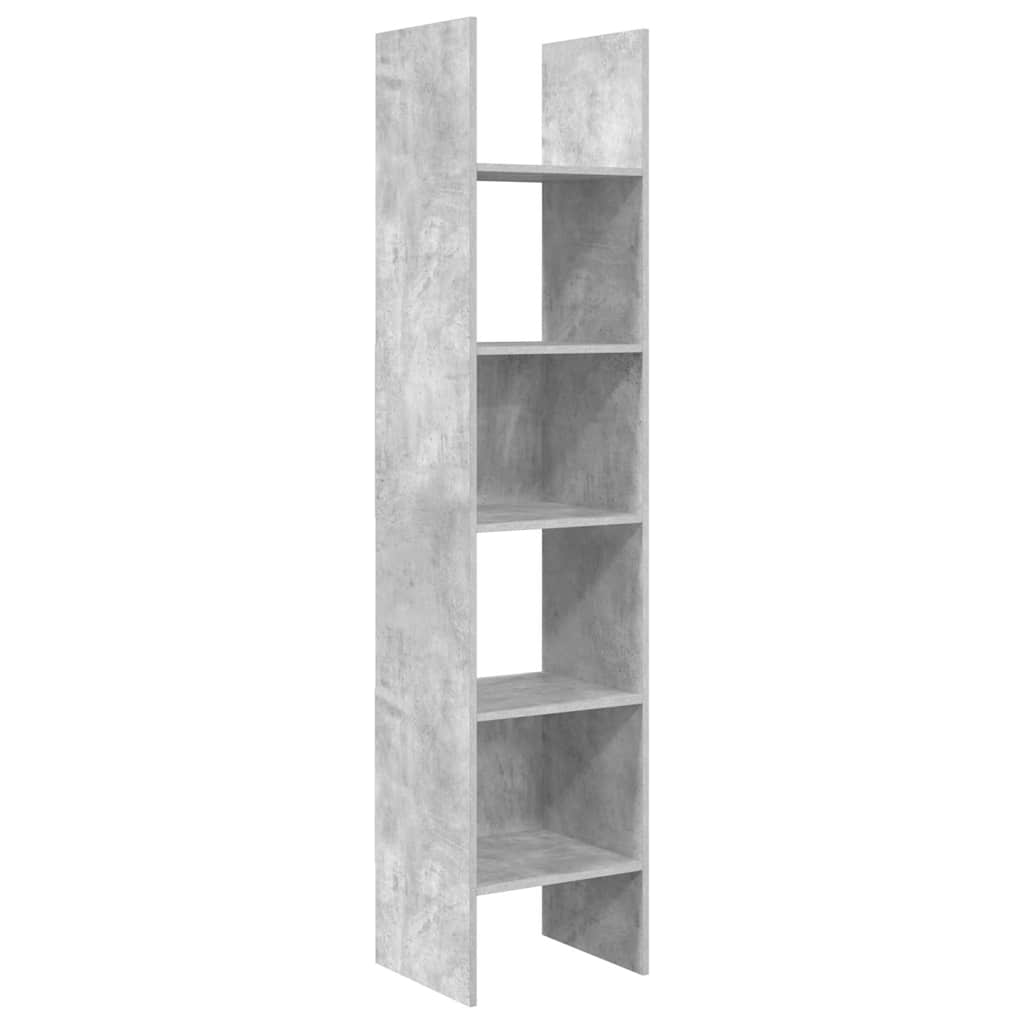 Vidaxl boekenkast 40x35x180 cm bewerkt hout betongrijs