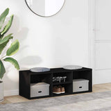 Banc de rangement à chaussures Vidaxl 105x35x35 cm Bois de bois de propriété