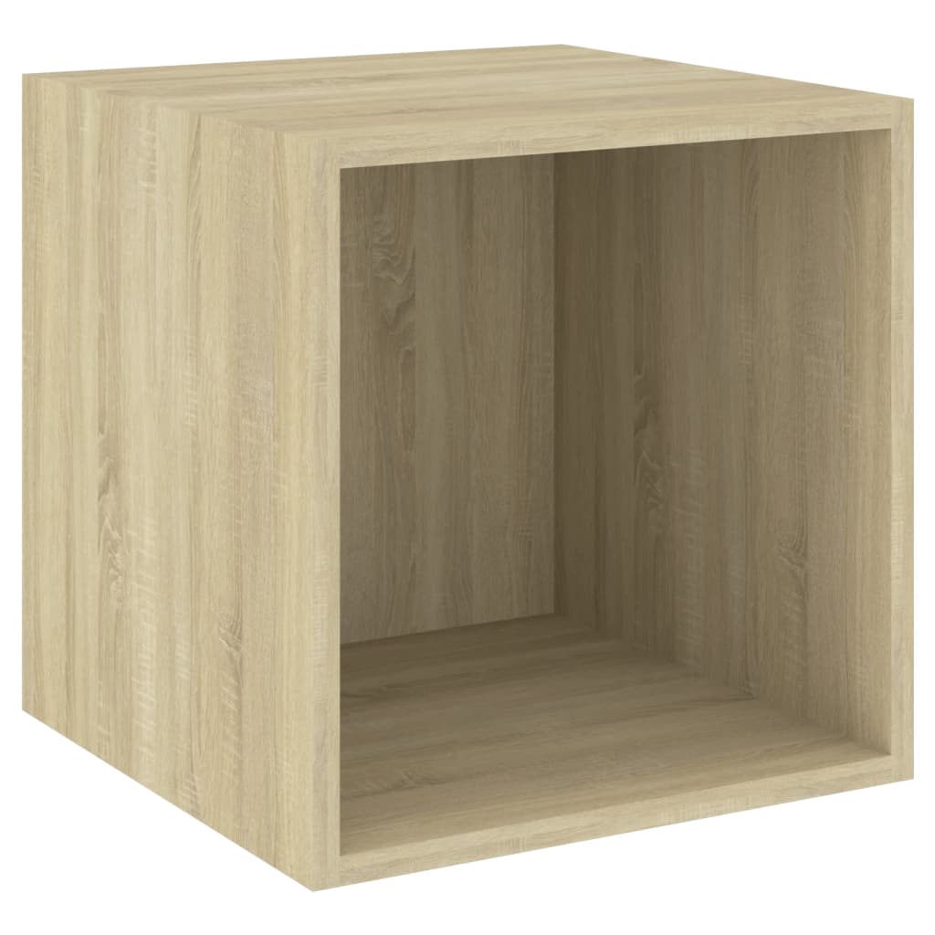 Vidaxl wandkast 37x37x37 cm bewerkt hout sonoma eikenkleurig