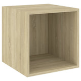 Vidaxl wandkast 37x37x37 cm bewerkt hout sonoma eikenkleurig