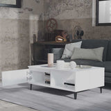 Vidaxl salontafel 90x60x35 cm bewerkt hout wit