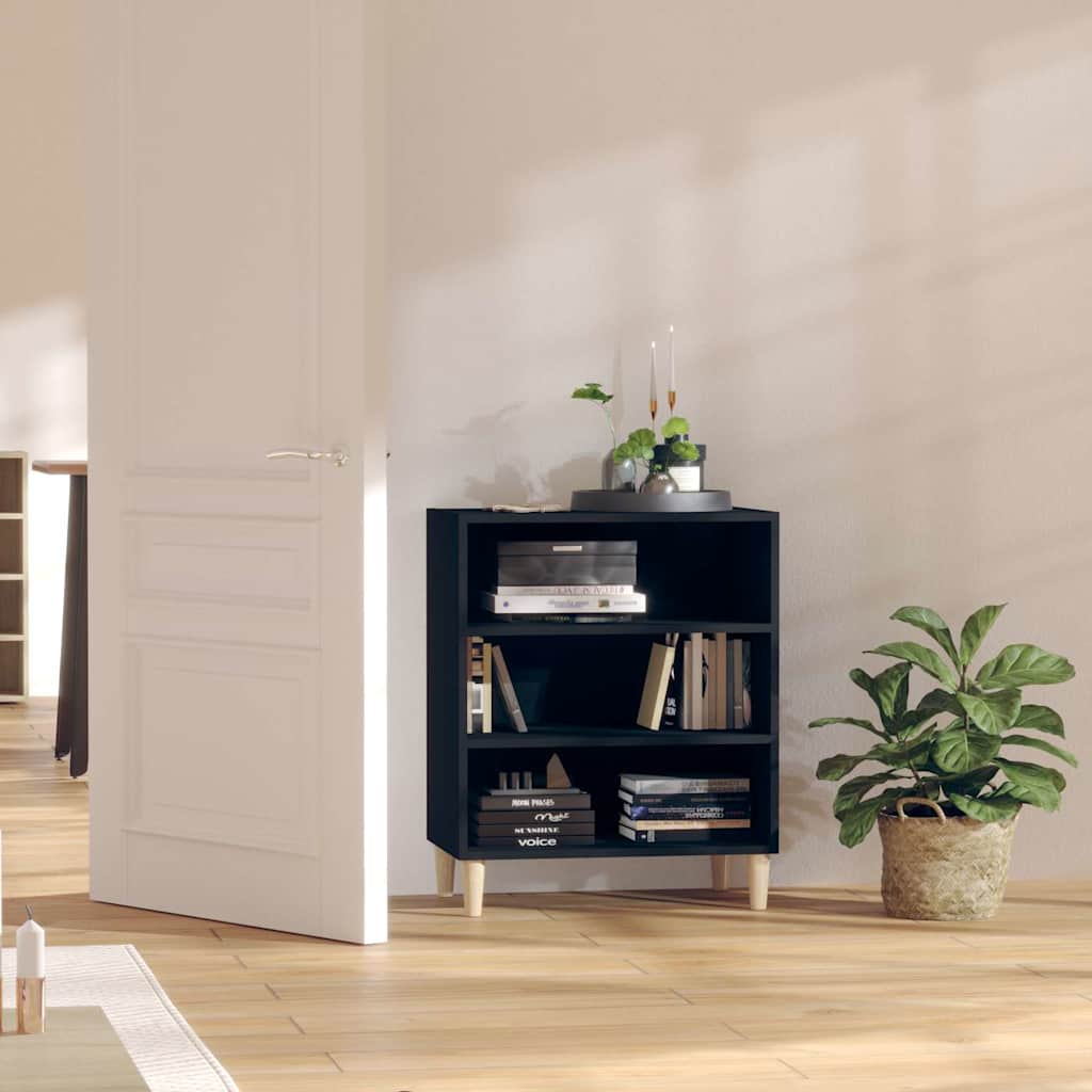 Vidaxl dressoir 57x35x70 cm bewerkt hout zwart